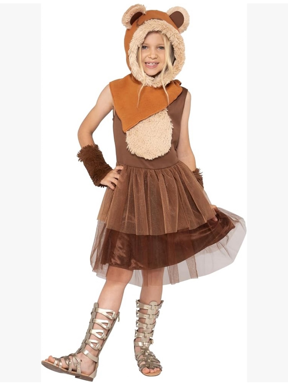 Star Wars EWOK Kids Costume Dress with Hood Size M